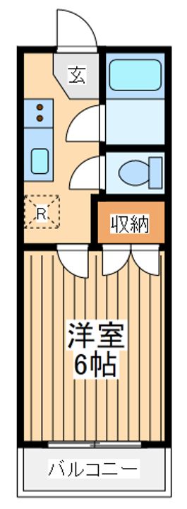 東京都府中市緑町2(アパート)の賃貸物件の間取り