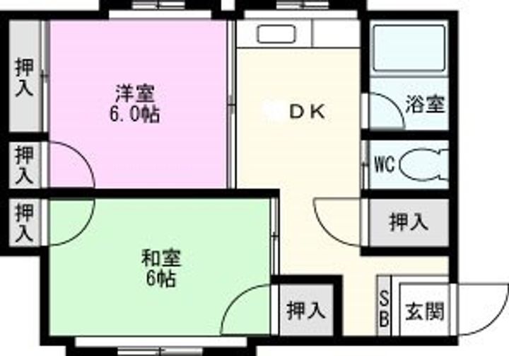 ハイツマコトの間取り