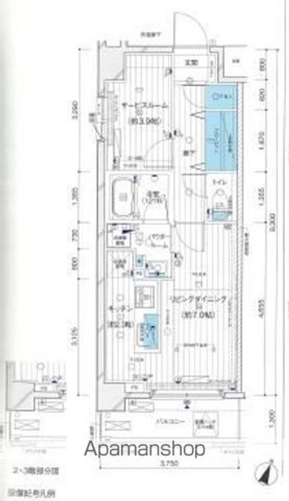メインステージ横濱黄金町の間取り
