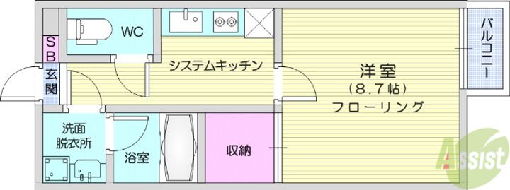 ヴァンヴェール柴崎の間取り