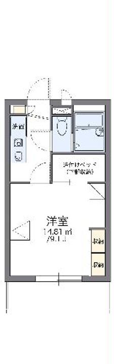 レオパレスクレールSHIGAの間取り