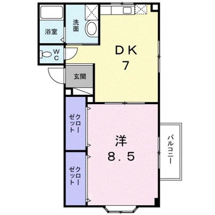 クローバーズヒル田上台の間取り