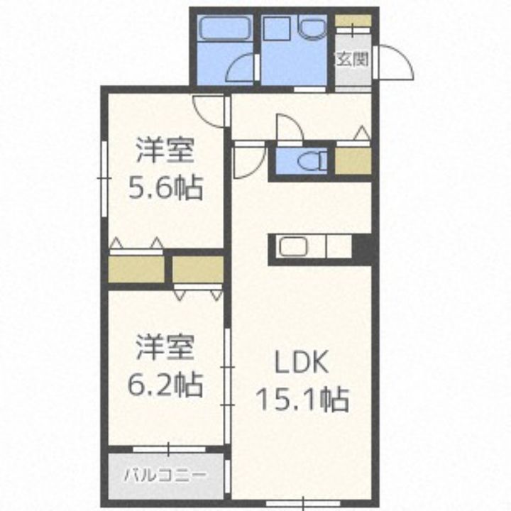 CASA MIYANOMORIの間取り