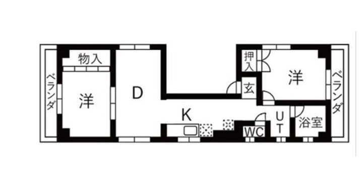 東京都杉並区方南2(マンション)の賃貸物件の間取り