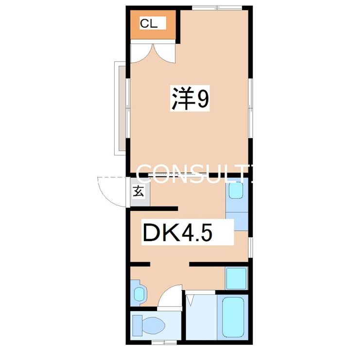 鹿児島県鹿児島市荒田1(マンション)の賃貸物件の間取り