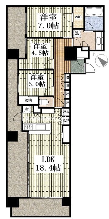 東京都豊島区千川2(マンション)の賃貸物件の間取り