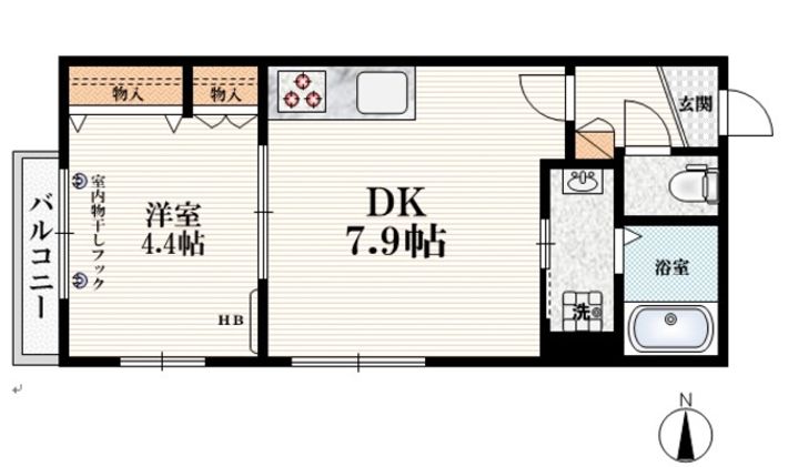 Maison Kitamiの間取り