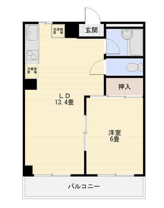 コーポ旭の間取り