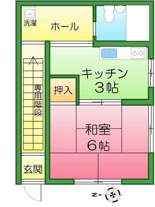 石井荘の間取り