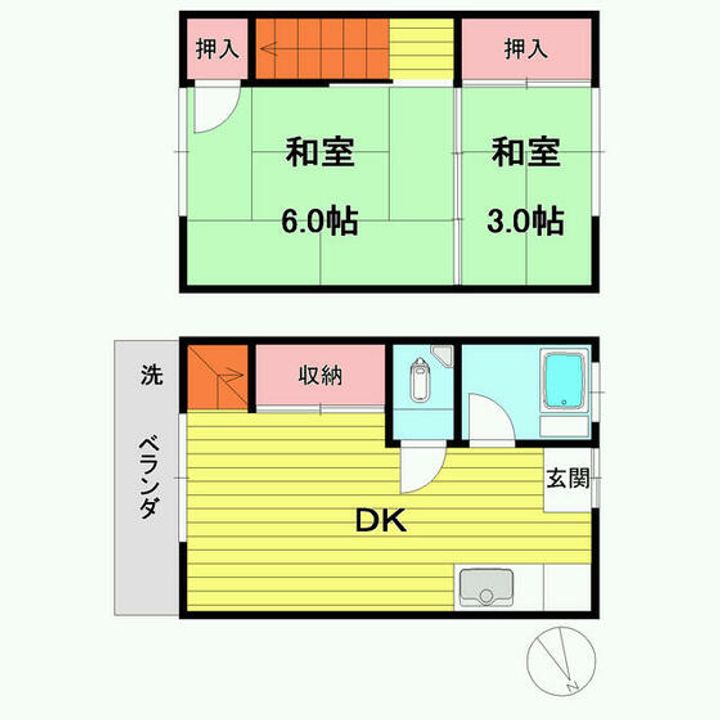 第2メゾン栄の間取り