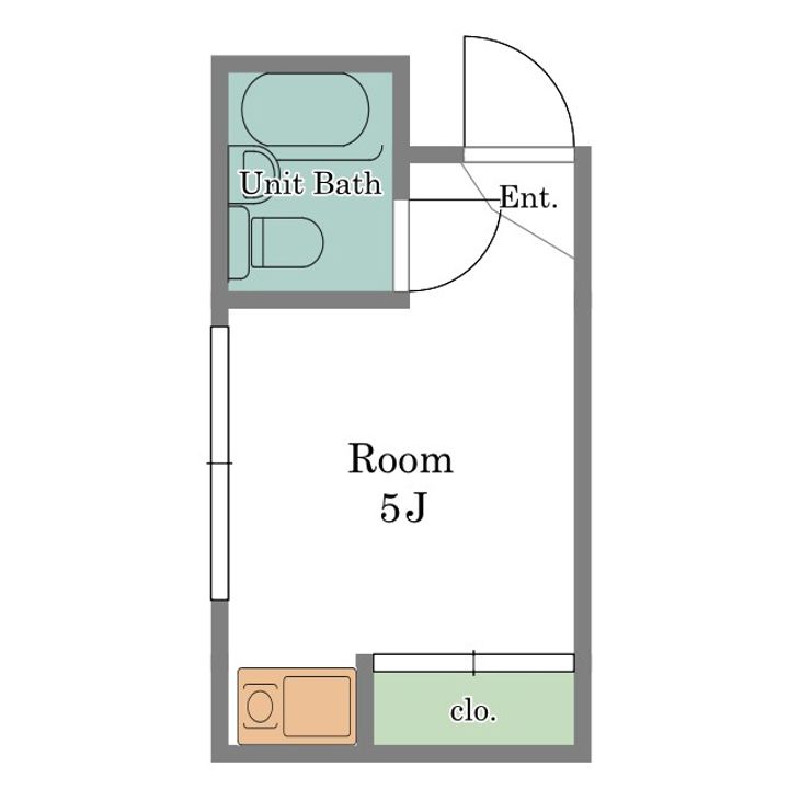 青木コーポの間取り