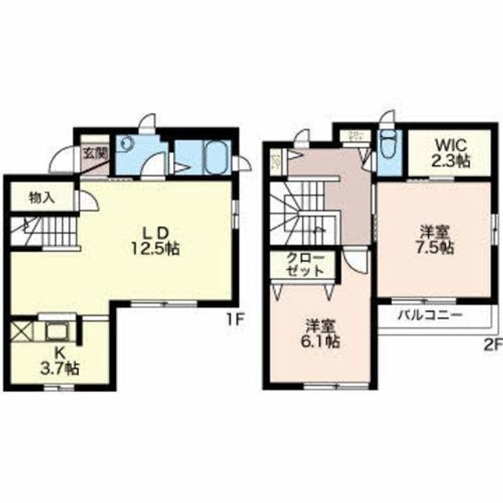サンメゾン II Dの間取り