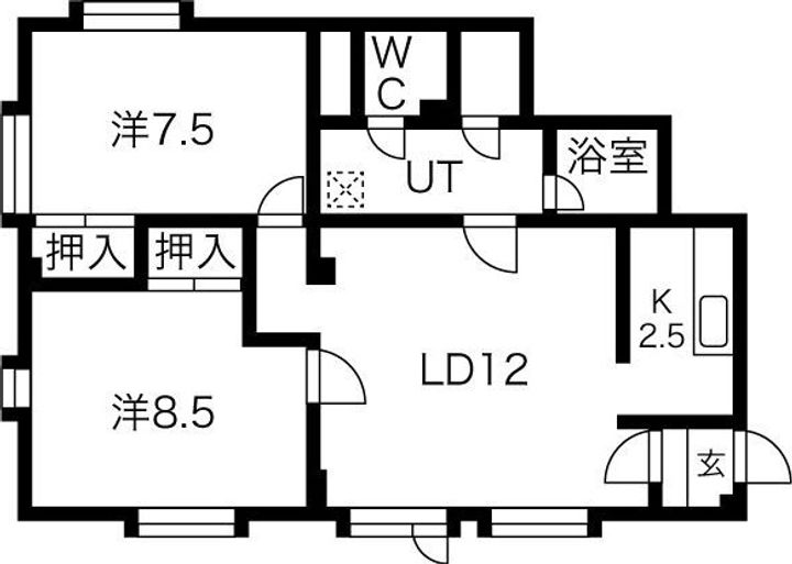 シュプロスしのろの間取り