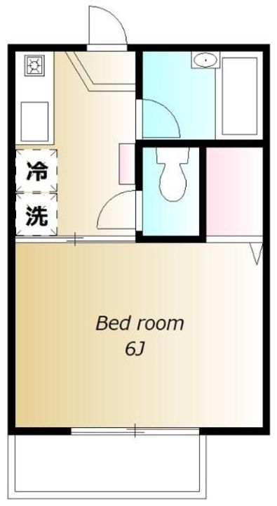東京都目黒区中央町2(アパート)の賃貸物件の間取り