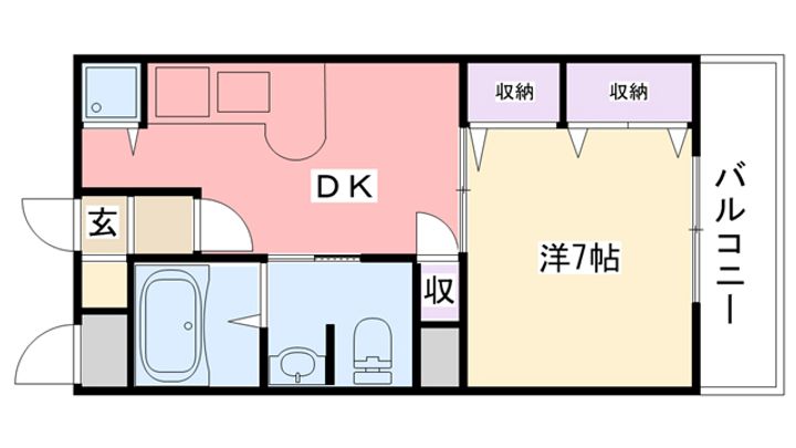 エスポワール若草の間取り