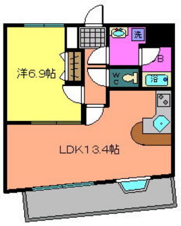 リビュレット大宮の間取り
