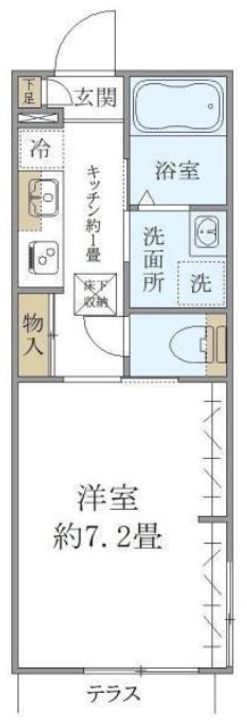 千葉県船橋市海神2(マンション)の賃貸物件の間取り