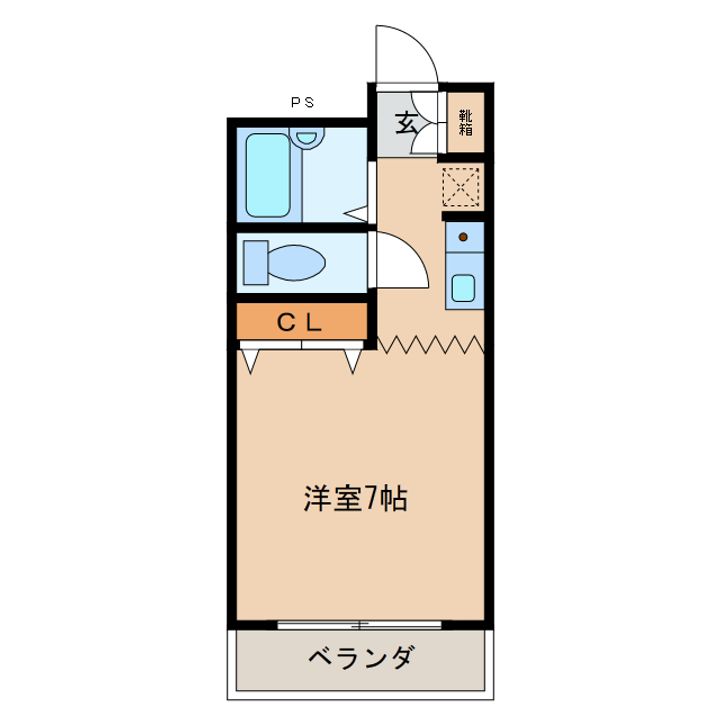 オクトワール宮崎東の間取り