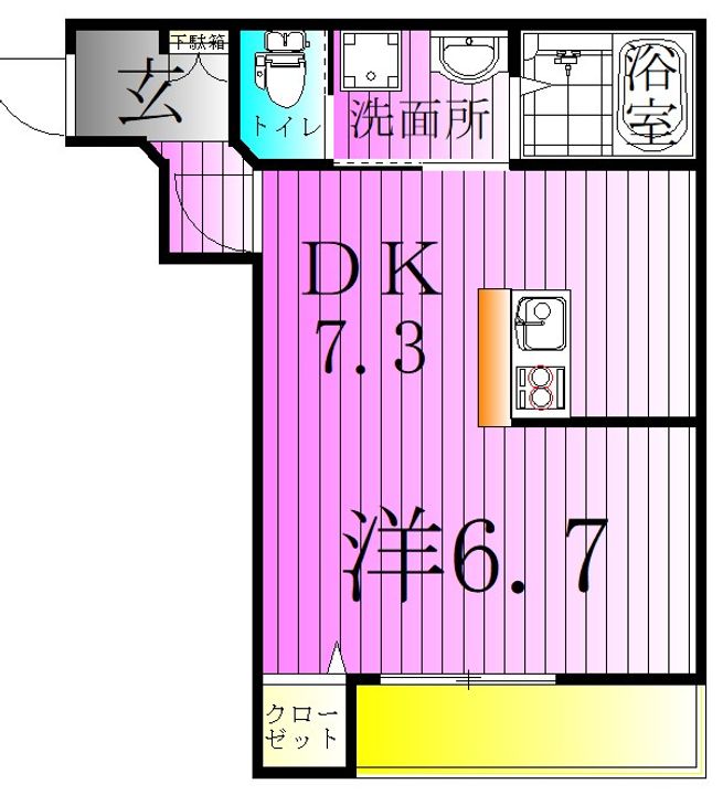 東京都足立区伊興4(アパート)の賃貸物件の間取り