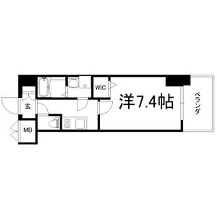 レジュールアッシュ京橋の間取り