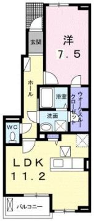 ストレリチア・アルバの間取り