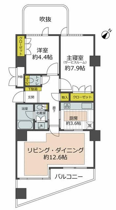 ディアナガーデン恵比寿の間取り