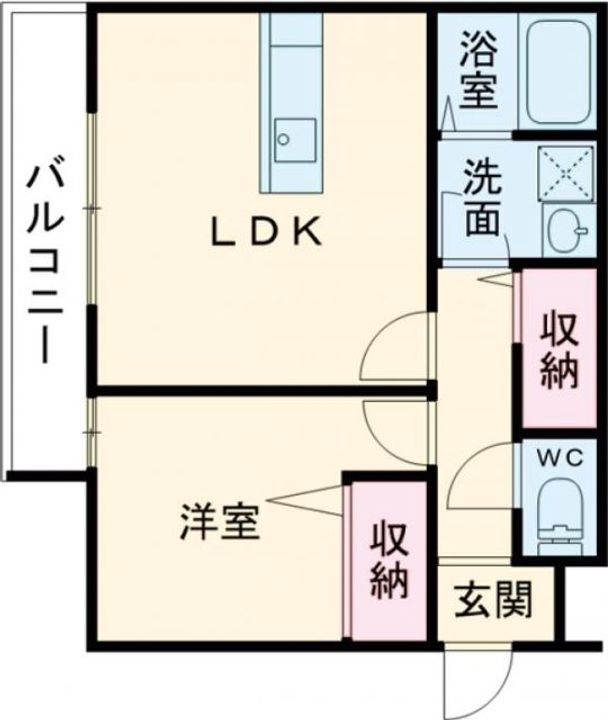 大阪府枚方市楠葉朝日1(アパート)の賃貸物件の間取り