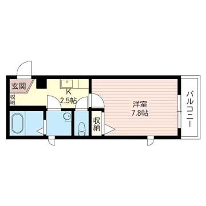 東京都八王子市元横山町3(マンション)の賃貸物件の間取り