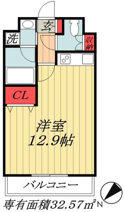 千葉県市川市妙典5(マンション)の賃貸物件の間取り