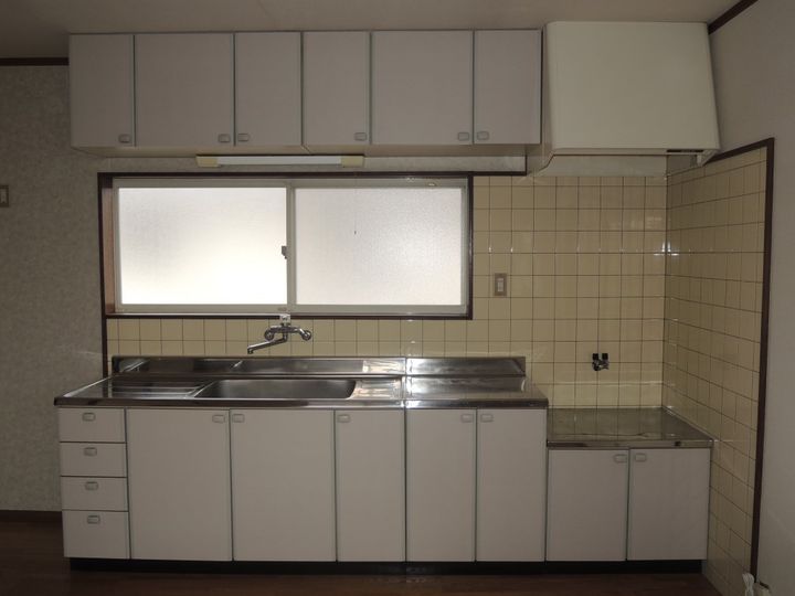岡山県岡山市南区当新田(アパート)の賃貸物件のキッチン