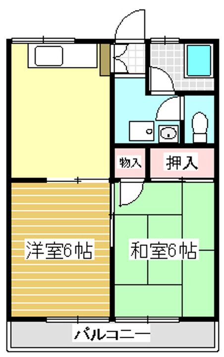 コーポ山城の間取り