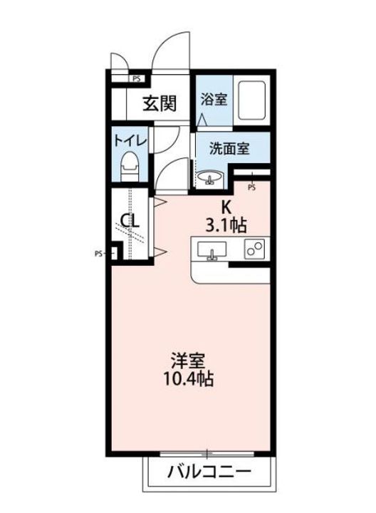 三重県伊賀市服部町2(アパート)の賃貸物件の間取り