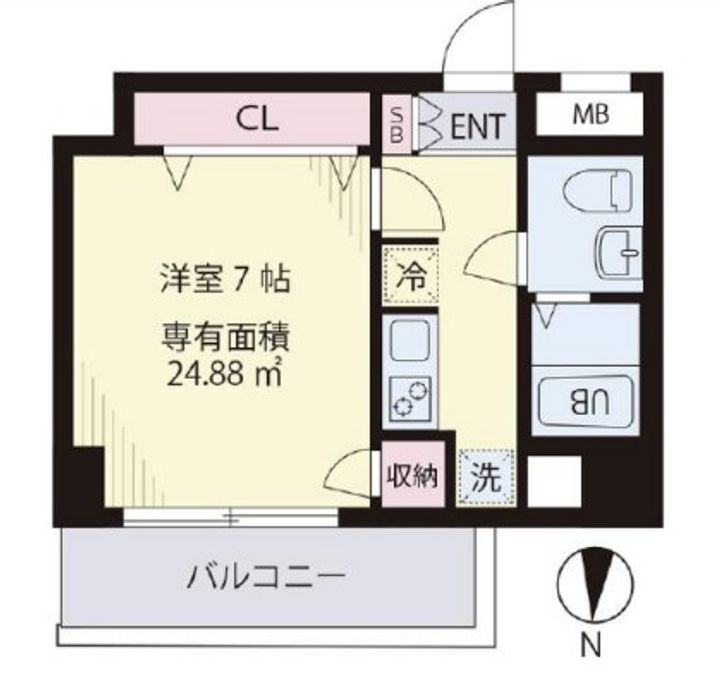 アーク清澄白河の間取り