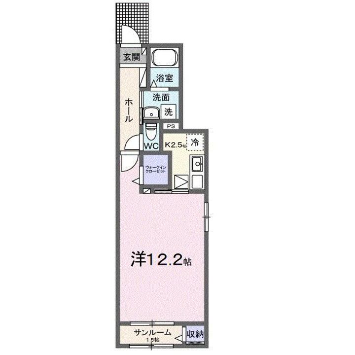 メゾンラテ稲葉の間取り