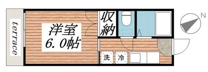 千葉県千葉市稲毛区天台2(アパート)の賃貸物件の間取り