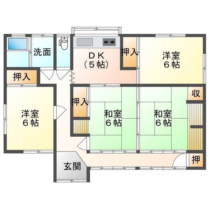 鹿児島県薩摩川内市高城町(一戸建)の賃貸物件の間取り
