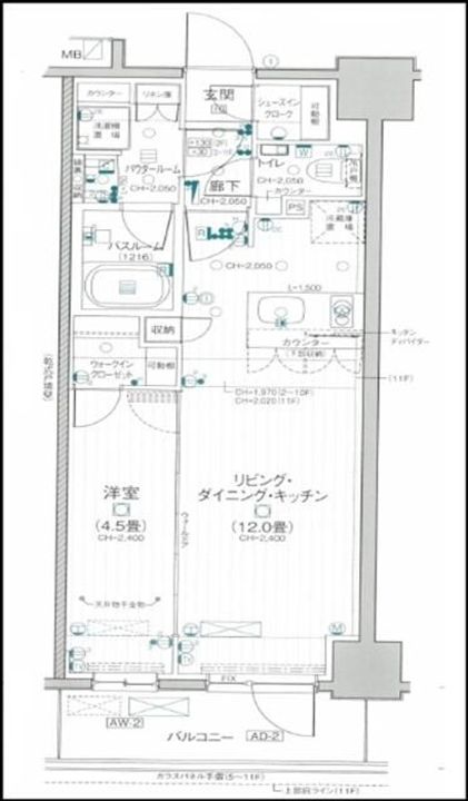 デュオステージ関内IIの間取り