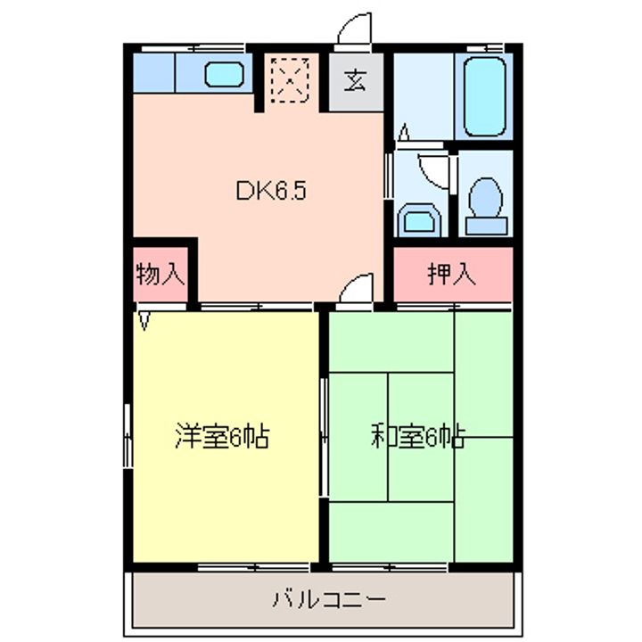 オンザ・メドウBの間取り
