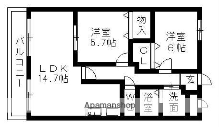 フレンドハイツ城ヶ根の間取り