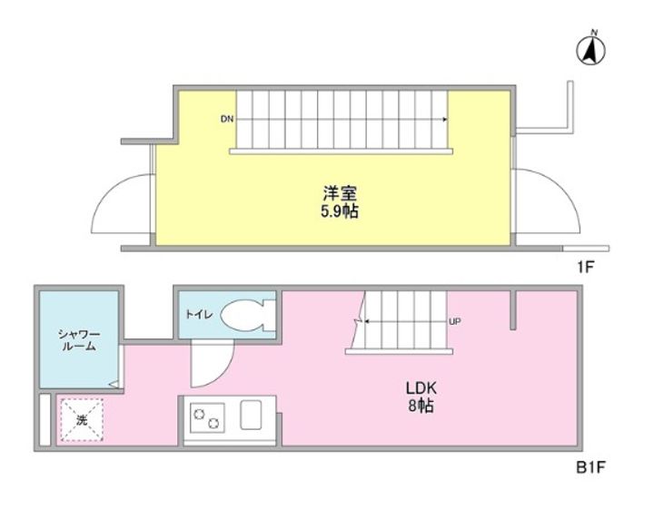 東京都渋谷区元代々木町(マンション)の賃貸物件の間取り