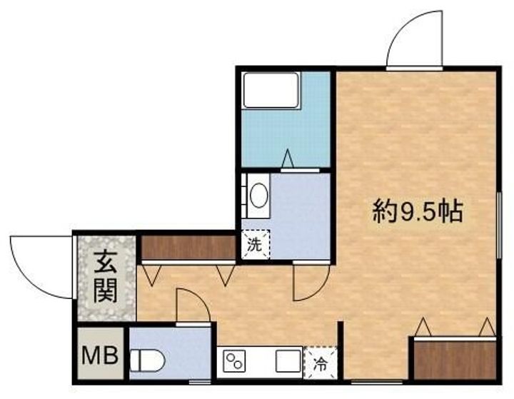 東京都目黒区上目黒2(マンション)の賃貸物件の間取り