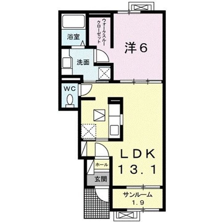 ベル フルーフIの間取り