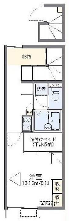 レオパレスハッピーベルの間取り