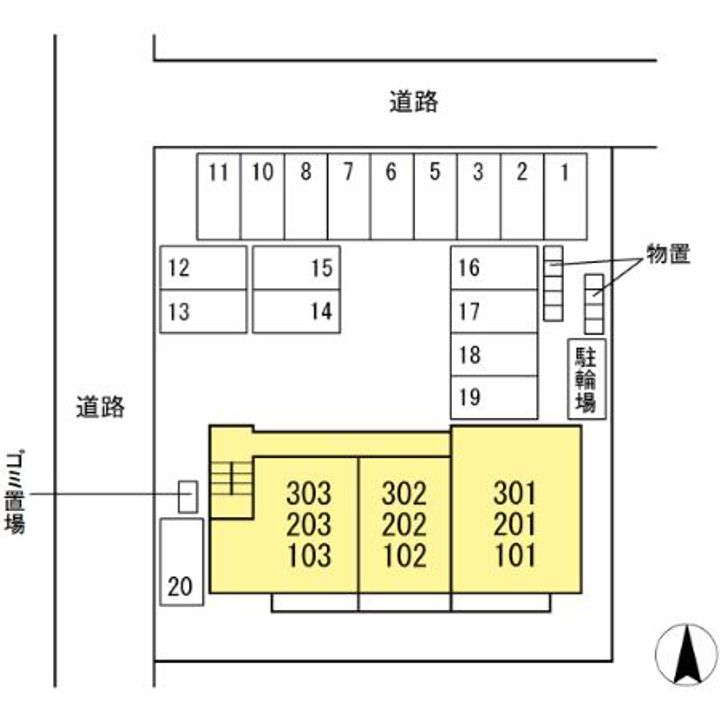 島根県松江市学園南1(アパート)の賃貸物件の地図