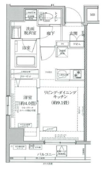 東京都墨田区東向島3(マンション)の賃貸物件の間取り