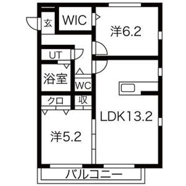 セジュール敷島の間取り