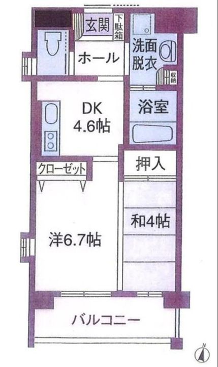 さくら弐番館の間取り
