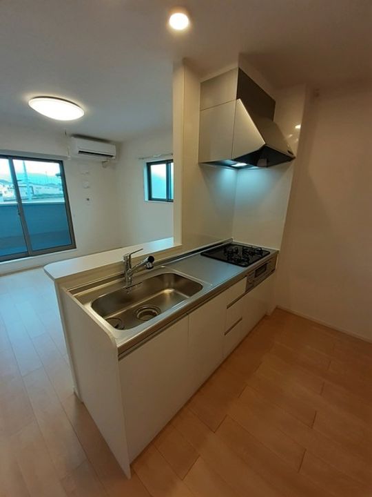 滋賀県愛知郡愛荘町愛知川(アパート)の賃貸物件のキッチン