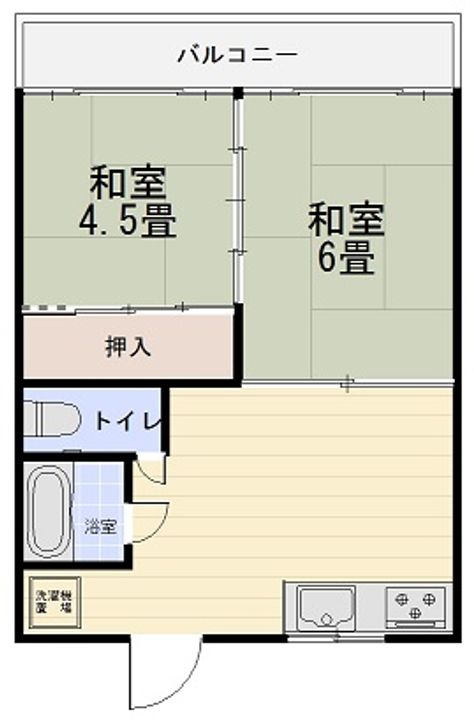 福重アパートの間取り