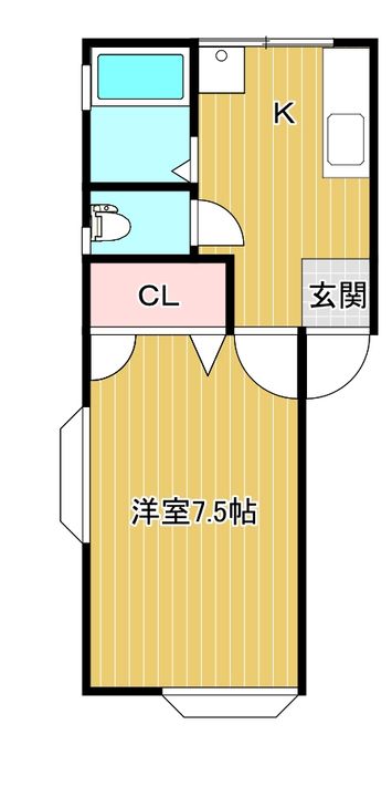 コーポ蘭の間取り